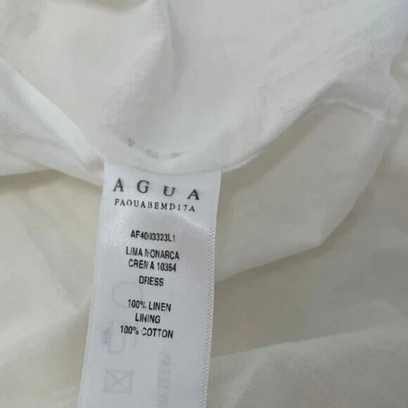 Agua By Agua Bendita Lima Embroidered Butterfly Linen Maxi Dress - Picture 11 of 11